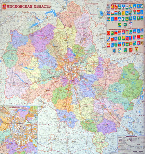 Московская область - карта