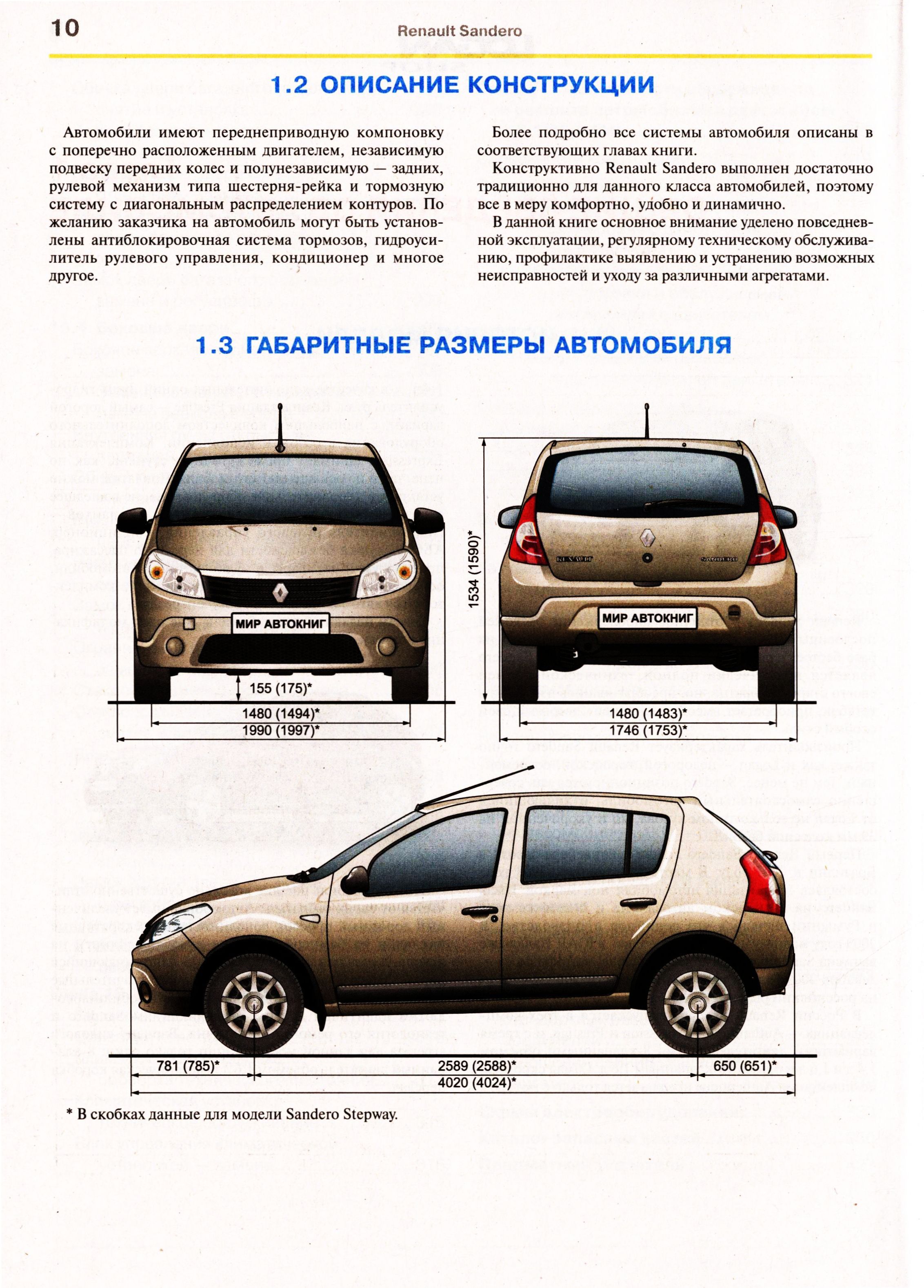 Renault sandero размеры. Технические характеристики автомобиля Renault Sandero 2. Renault Sandero Stepway габариты кузова. Сандеро технические характеристики. Технические характеристики Renault Sandero II.