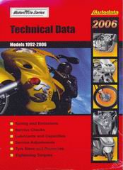 Регулировочные данные по мотоциклам 2006 (1992-2006)