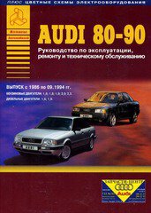 AUDI 90 / 80 1986-1994 бензин / дизель  Книга по техническому обслуживанию и ремонту