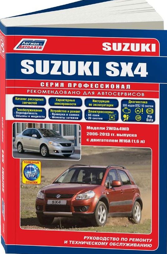 Инструкция SUZUKI SX4 / FIAT CEDICI (СУЗУКИ СХ4) с 2006 бензин Пособие по ремонту и эксплуатации