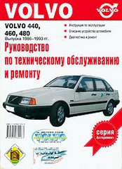 VOLVO 440, 460, 480 1986-1993 бензин Книга по ремонту и эксплуатации